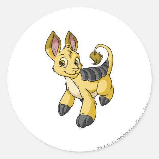 Sticker Rond Bori jaune (Devant)