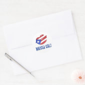 Sticker Rond Boricua Girl (Enveloppe)