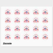 Sticker Rond Boricua Heraldy (Feuille)