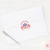 Sticker Rond Boricua Heraldy (Enveloppe)