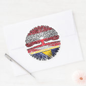 Sticker Rond Bosniaque Österreichisch Österreich Baum (Enveloppe)