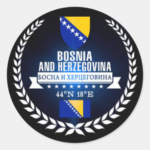 Sticker Rond Bosnie-Herzégovine