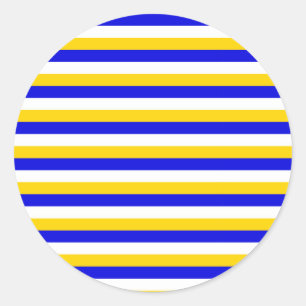 Sticker Rond Bosnie Herzégovine Uruguay drapeau rayures pays pa