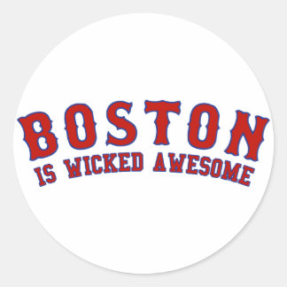 Sticker Rond Boston est génial