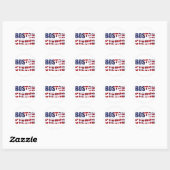 STICKER ROND BOSTON FORT (Feuille)