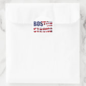 STICKER ROND BOSTON FORT (Sac)