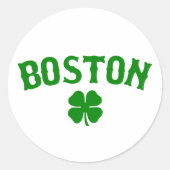 Sticker Rond Boston Irish (Devant)