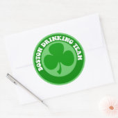 Sticker Rond Boston St Patrick's Day (Enveloppe)