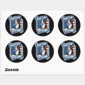 STICKER ROND BOSTON STRONG TERRIER (Feuille)