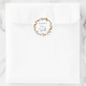 Sticker Rond Botanique d'automne (Sac)