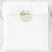 Sticker Rond Botanique Rustique Rolling pin whisky Chef boulang (Sac)