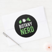 Sticker Rond botany nerd - drôle de botanistes de science (Enveloppe)