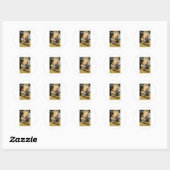 Sticker Rond Botswana (Feuille)