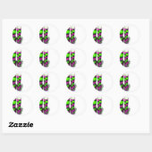 Sticker Rond Bottes arc-en-ciel (Feuille)