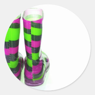 Sticker Rond Bottes arc-en-ciel