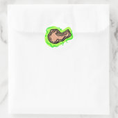 Sticker Rond Bouche de porc (Sac)