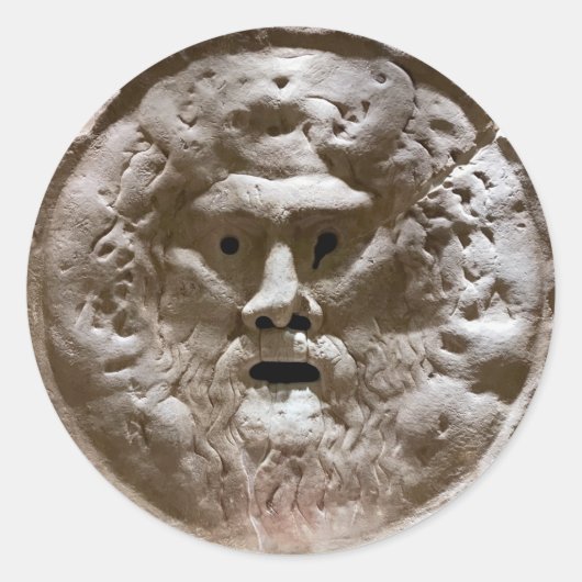 Sticker Rond Bouche de vérité (Devant)