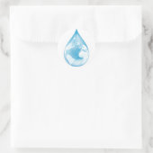 Sticker Rond Bouche d'eau (Sac)