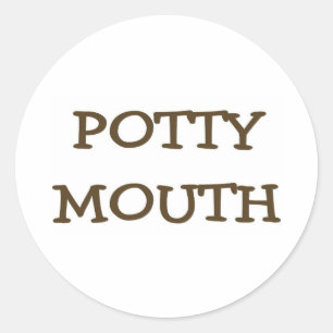 Sticker Rond Bouche putty