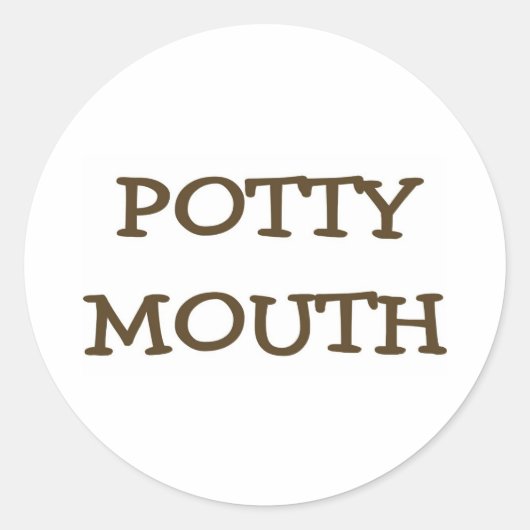 Sticker Rond Bouche putty (Devant)