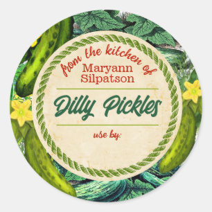 Sticker Rond Bouchons en conserve personnalisés depuis la cuisi