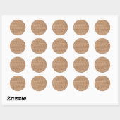 Sticker Rond Boucle (Feuille)