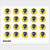 Sticker Rond Bouclier Australie (Feuille)