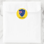 Sticker Rond Bouclier Australie (Sac)