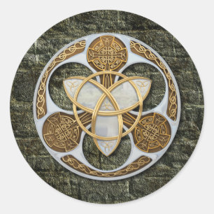 Sticker Rond Bouclier celtique