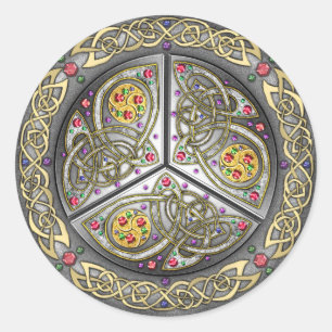 Sticker Rond Bouclier celtique bijou