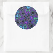 Sticker Rond Bouclier d'aquarelle violet (Sac)