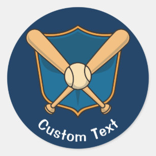 Sticker Rond Bouclier de baseball