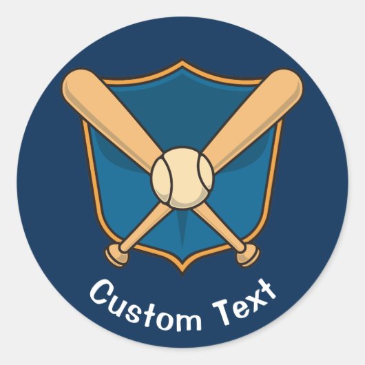 Sticker Rond Bouclier de baseball (Devant)