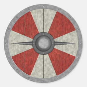 Sticker Rond Bouclier de cercle de Viking