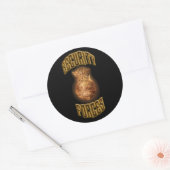 Sticker Rond Bouclier de flamme de forces de sécurité (Enveloppe)