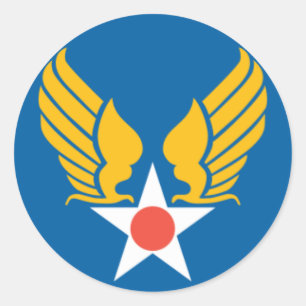 Sticker Rond Bouclier de l'armée de l'air