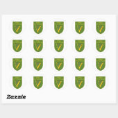 Sticker Rond Bouclier du drapeau O'Shea 1798 (Feuille)