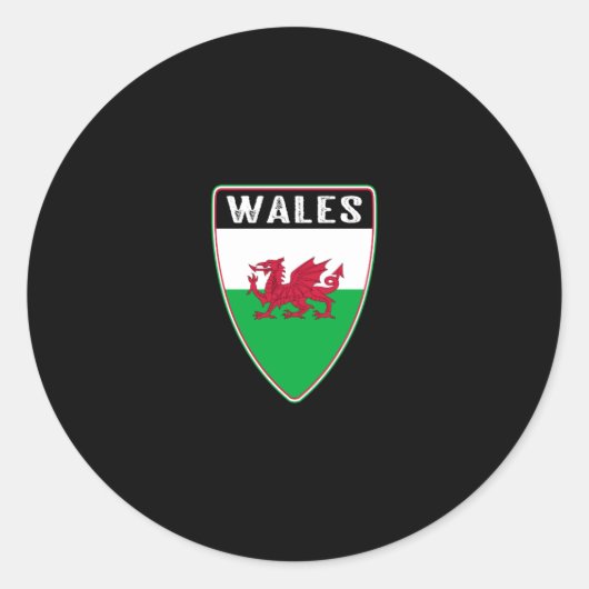 Sticker Rond Bouclier gallois (Devant)