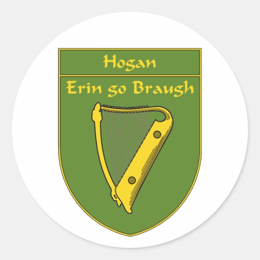 Sticker Rond Bouclier indicateur Hogan 1798 (Devant)