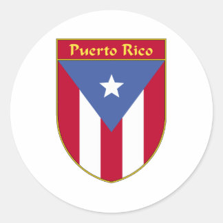 Sticker Rond Bouclier indicateur Porto Rico