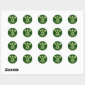 Sticker Rond Bouclier tzahal (Feuille)