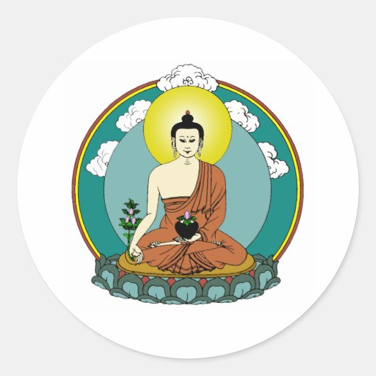 Sticker Rond Bouddha (Devant)