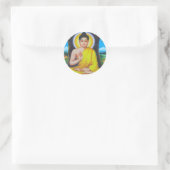 Sticker Rond Bouddha (Sac)