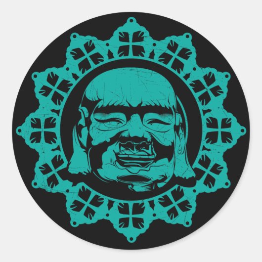 Sticker Rond Bouddha (Devant)