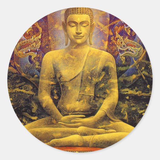Sticker Rond Bouddha (Devant)
