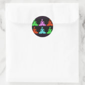 Sticker Rond Bouddha Collage (Sac)