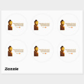 Sticker Rond Bouddha ~ Des Milliers De Bougies Peuvent Être Écl (Feuille)