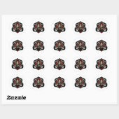Sticker Rond Bouddha Gautama (Feuille)