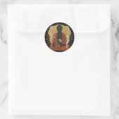 Sticker Rond Bouddha Méditant Yin Yang (Sac)