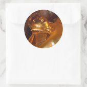 Sticker Rond Bouddha Recen ~ Temple bouddhiste Photo (Sac)